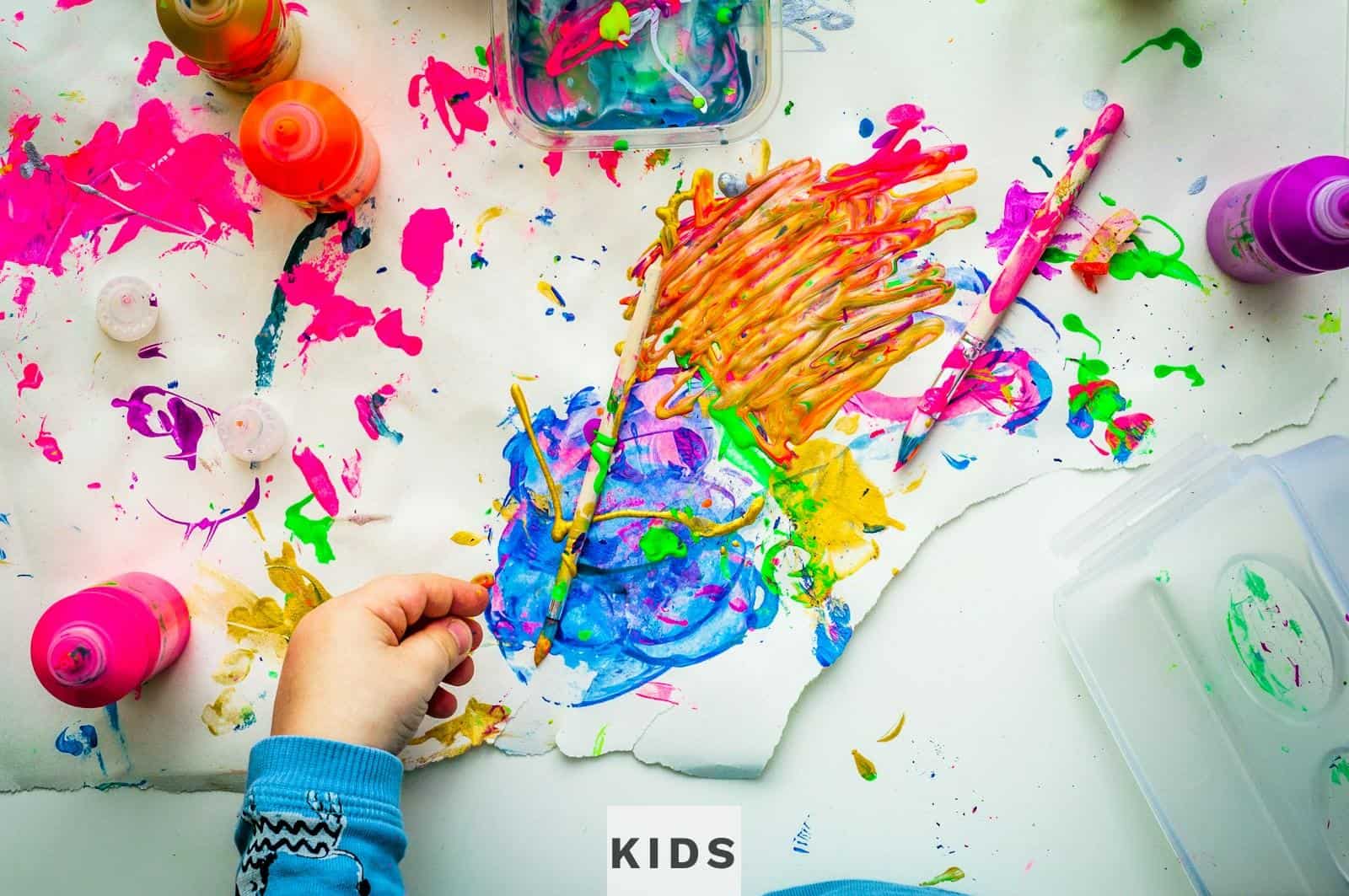 Pintura sin límites: actividades artísticas para niños curiosos